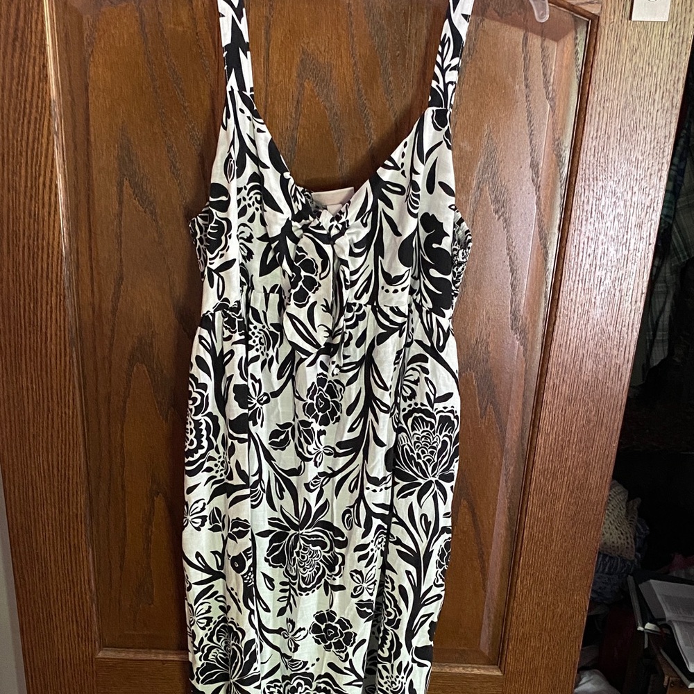 Knox Rose Black and White Floral Dress